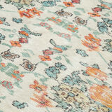 Handmade antique oriental beige rug 188 cm x 295 cm