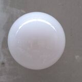 Opaline glass and ceramic wall light