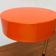 Mid-century minimalist orange table lamp, Italy, 1960s.
