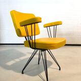 Fauteuil structure métallique années 50