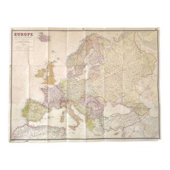 Carte vintage europe 98x74cm