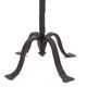 7-branch wrought iron Menorah candle holder, 1950s