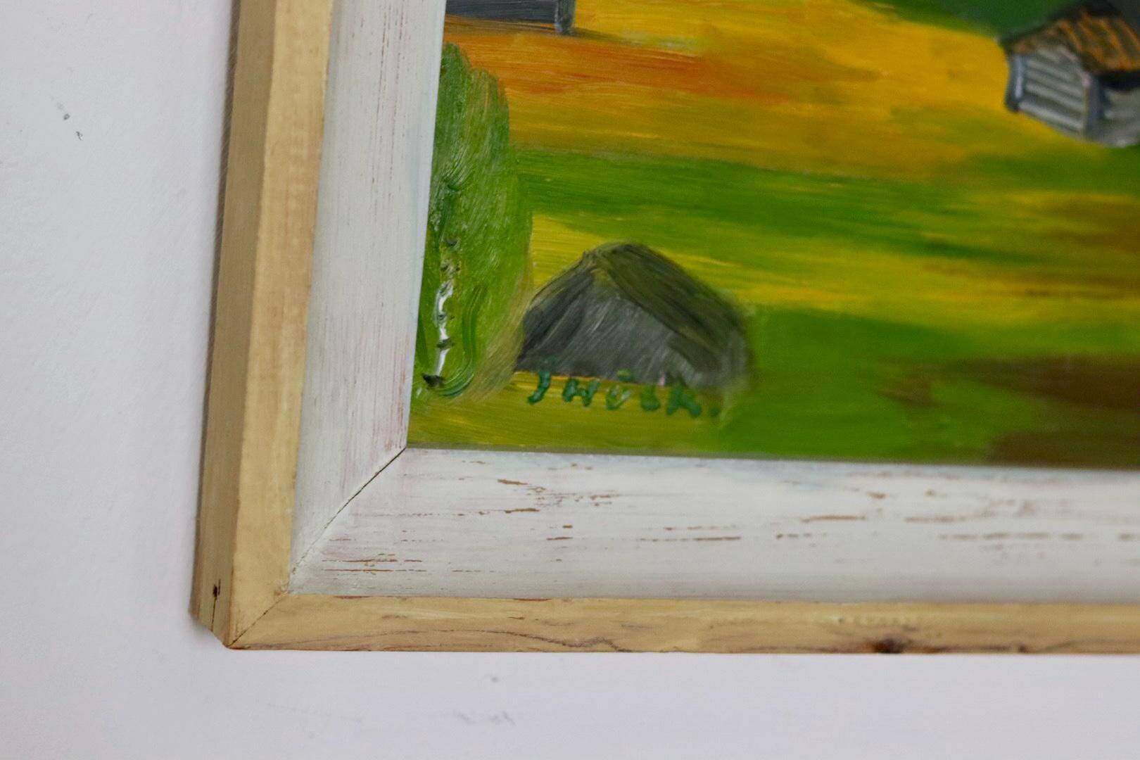 Oil on panel "Fåbo, Sonfjället" by J. Hock