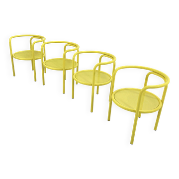 Lot de 4 chaises Locus Solus par Gae Aulenti pour Poltronova, 1960