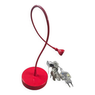Lampe de bureau ''jansjö'' rouge par ikea - design pop