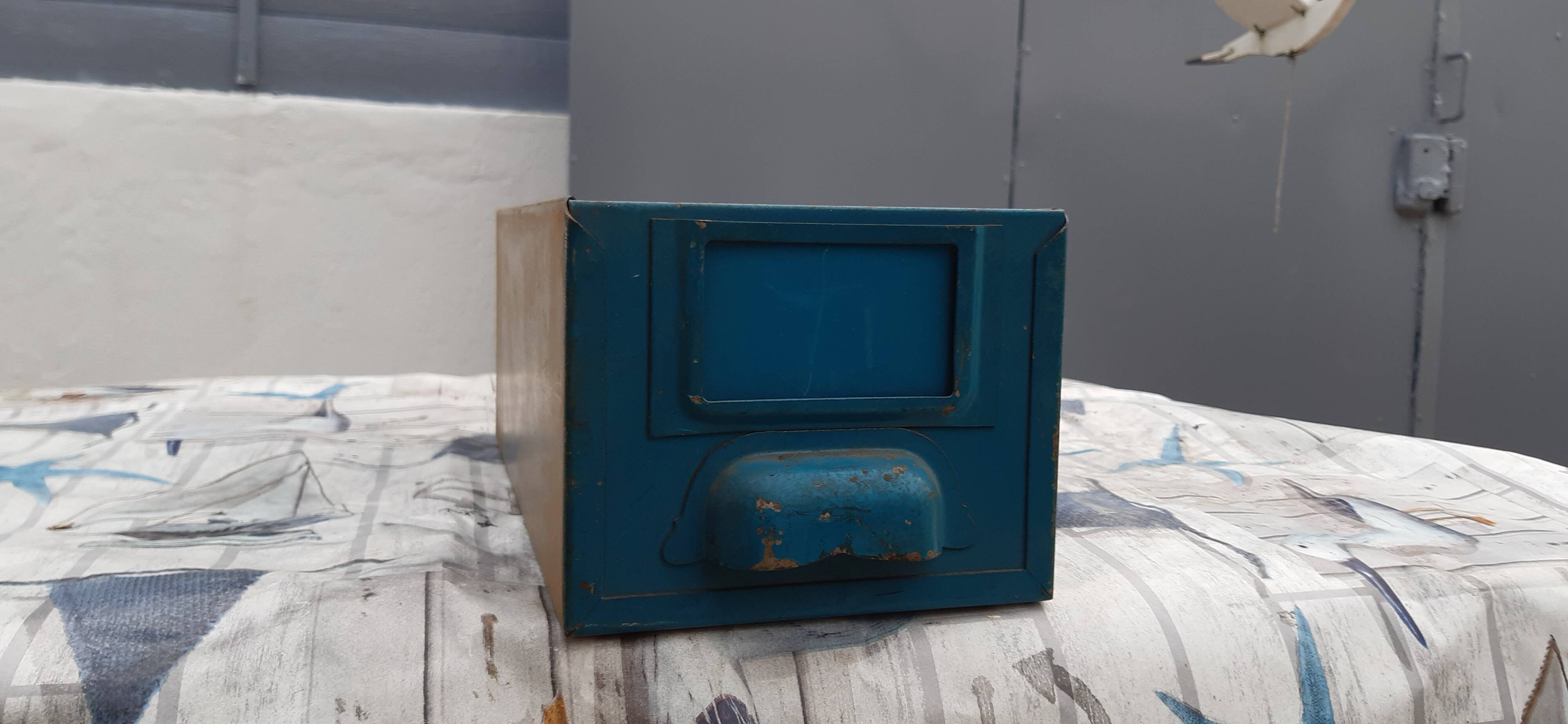 Industrial metal drawer lockers from the 60s