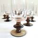 70s stemmed glasses