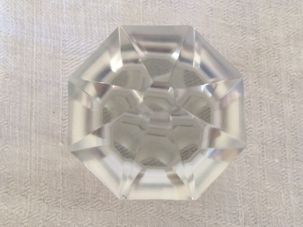 Small carafe in Glass and MASSIF ARGENT - MINERVE
