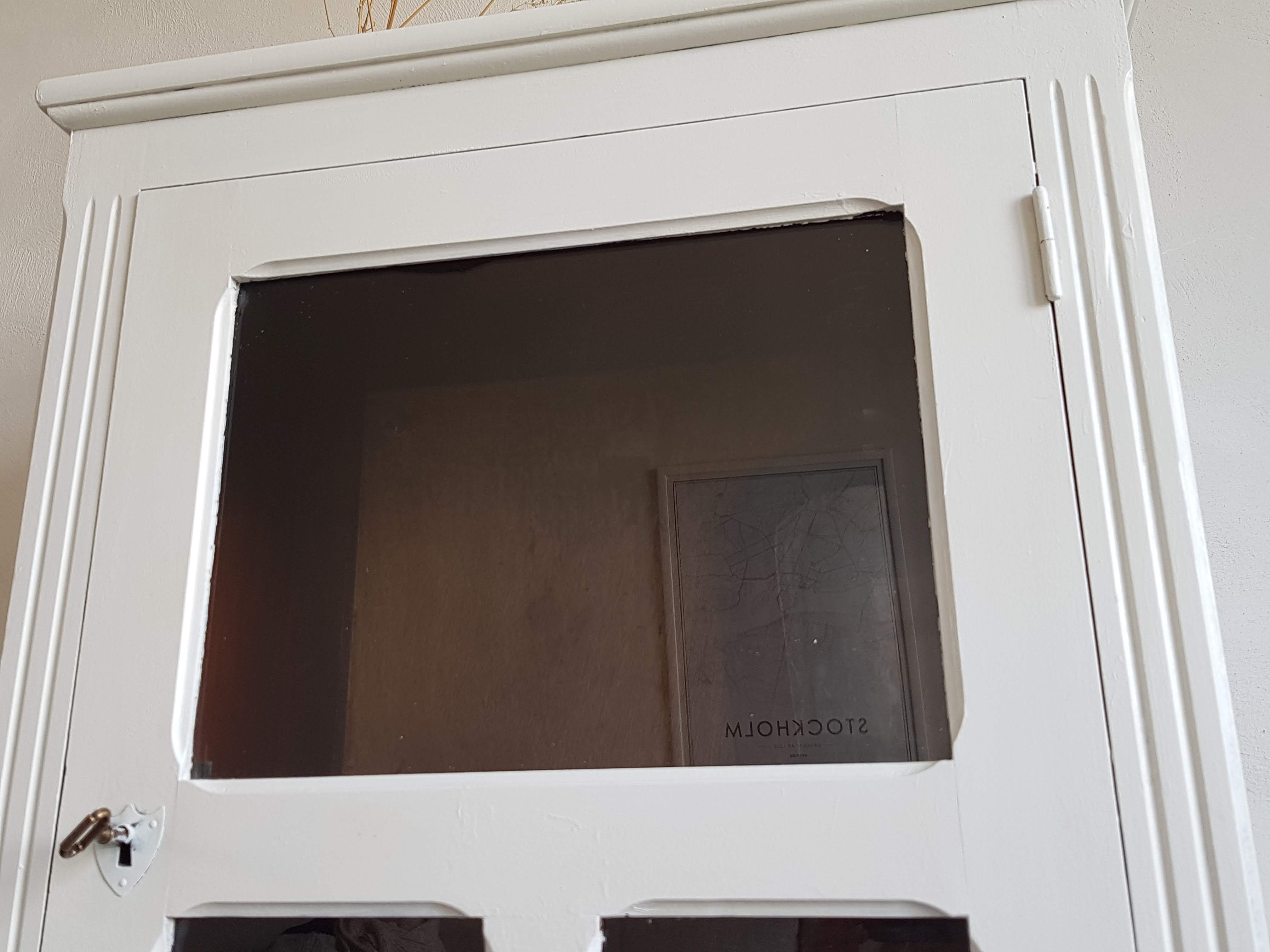 Old white parisian wardrobe