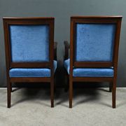 Pair of mahogany armchairs, Restoration period – early 19th century