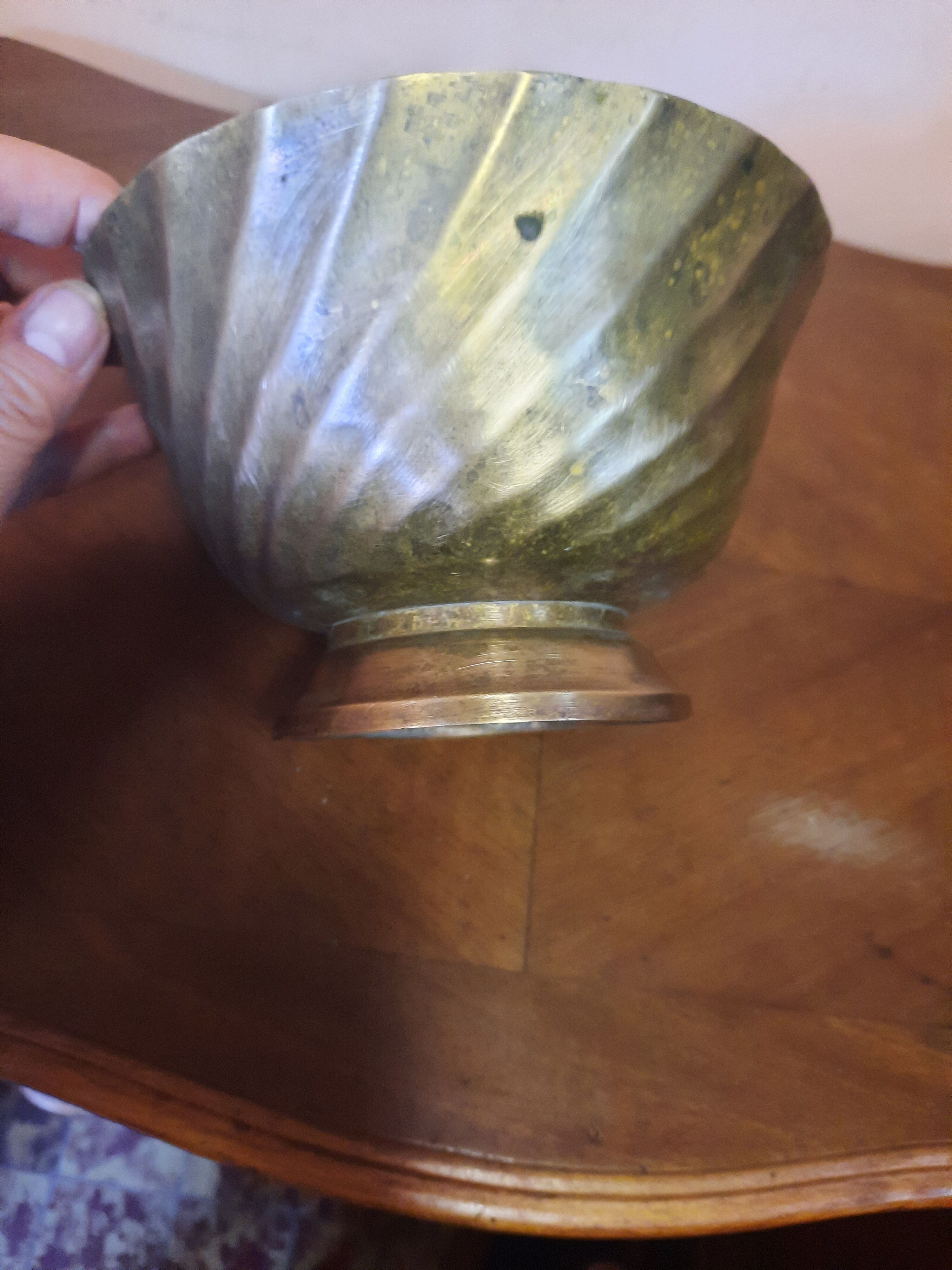 Brass pot cover