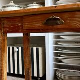 Fischel children's chair in curved wood and desk with 1 drawer