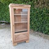 Showcase art deco wardrobe Parisian wood raw walnut
