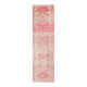 1970s Turkish Hand-Knotted Wool Cotton Pink Runner 88x334
