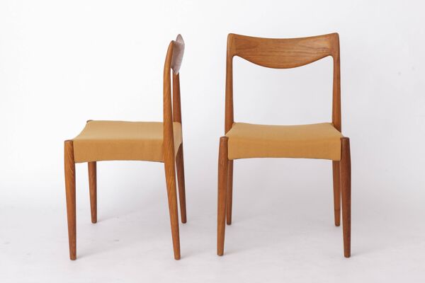 Paire de chaises de salle à manger Bambi par Rastad & Relling pour Gustav Bahus, années 1960.
