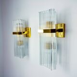 Paire d'appliques de la maison Sciolari pour Lightolier, Italie, 1970