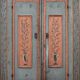 Rustic Farmhouse Folk Art Painted Bridal Cabinet dated 1806