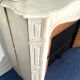 Louis XV style fireplace Model Pompadour White Carrara marble 20th century