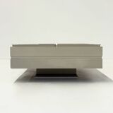 Modular white coffee table designed by Carlo Hauner for Forma
