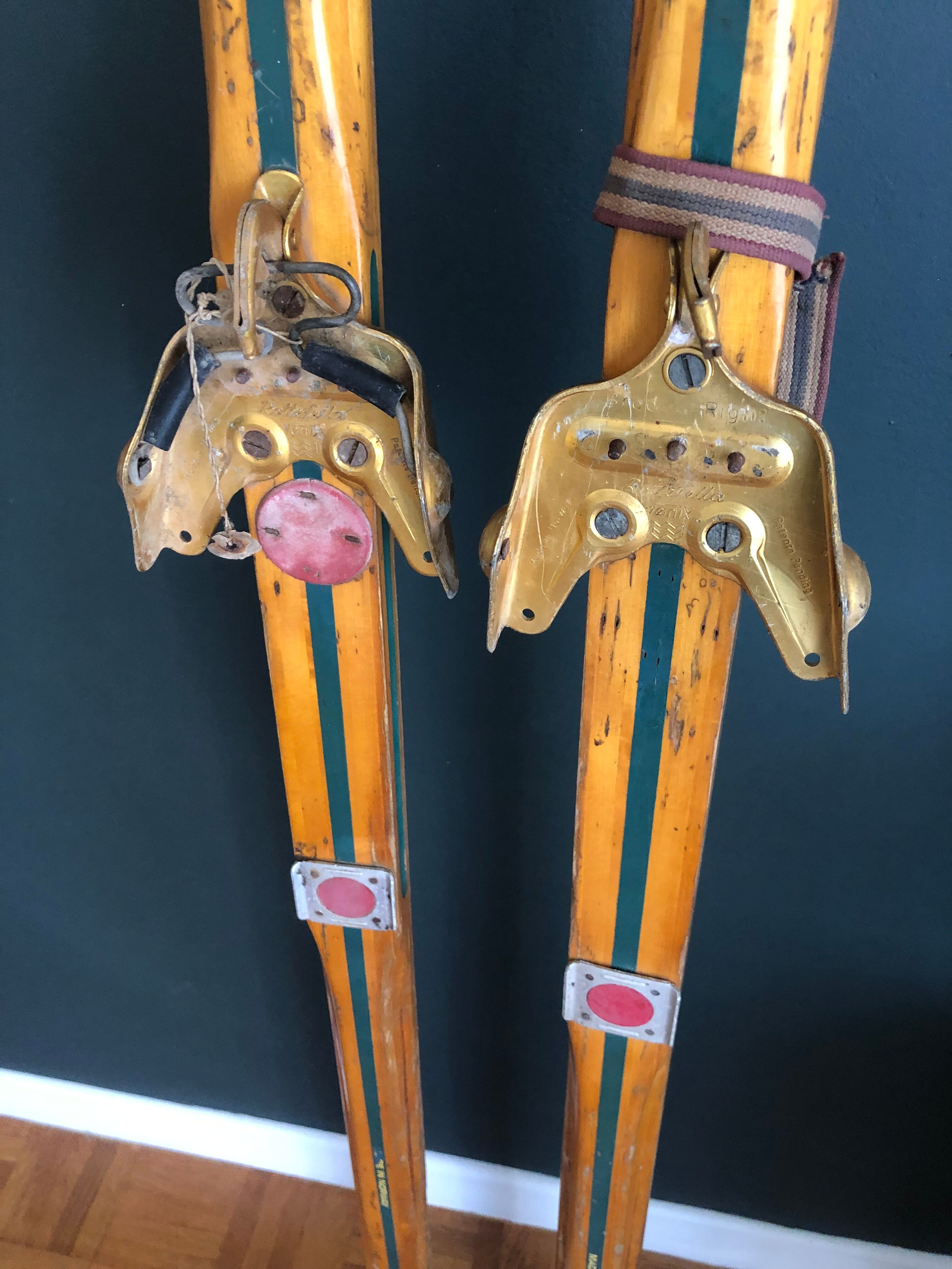 Pair of old skis