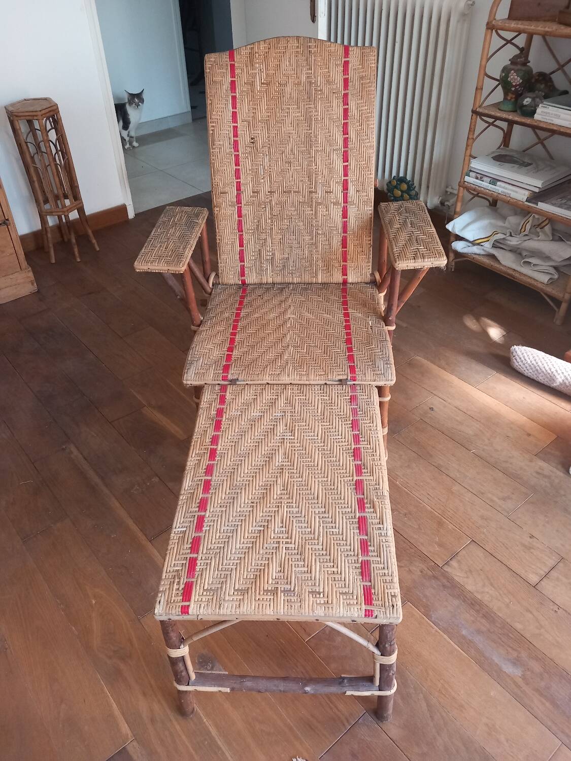 Rattan lounge chair
