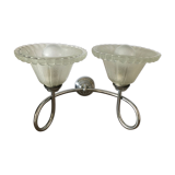 Double flower wall light