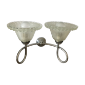 Double flower wall light