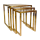 Brass italian pull out tables, 70