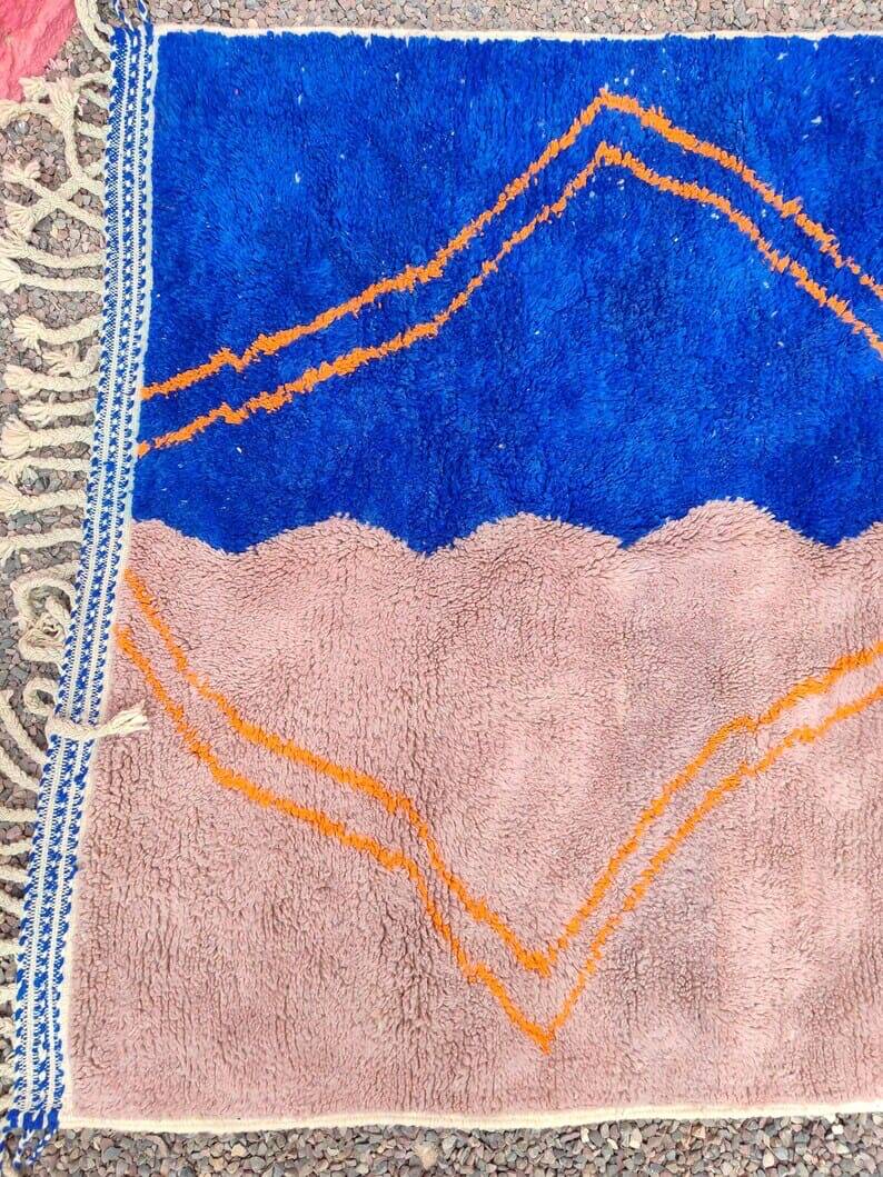 Handmade Beni Ouraine wool rug