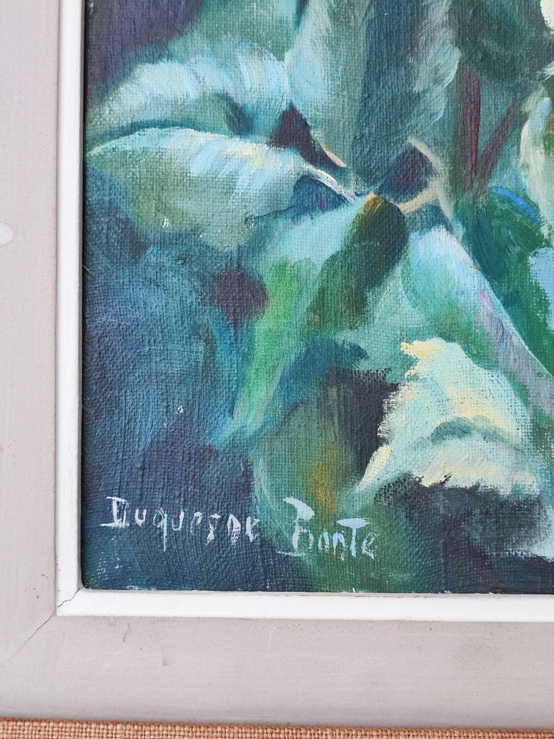 Peinture à l'huile de Duquesne Bonte