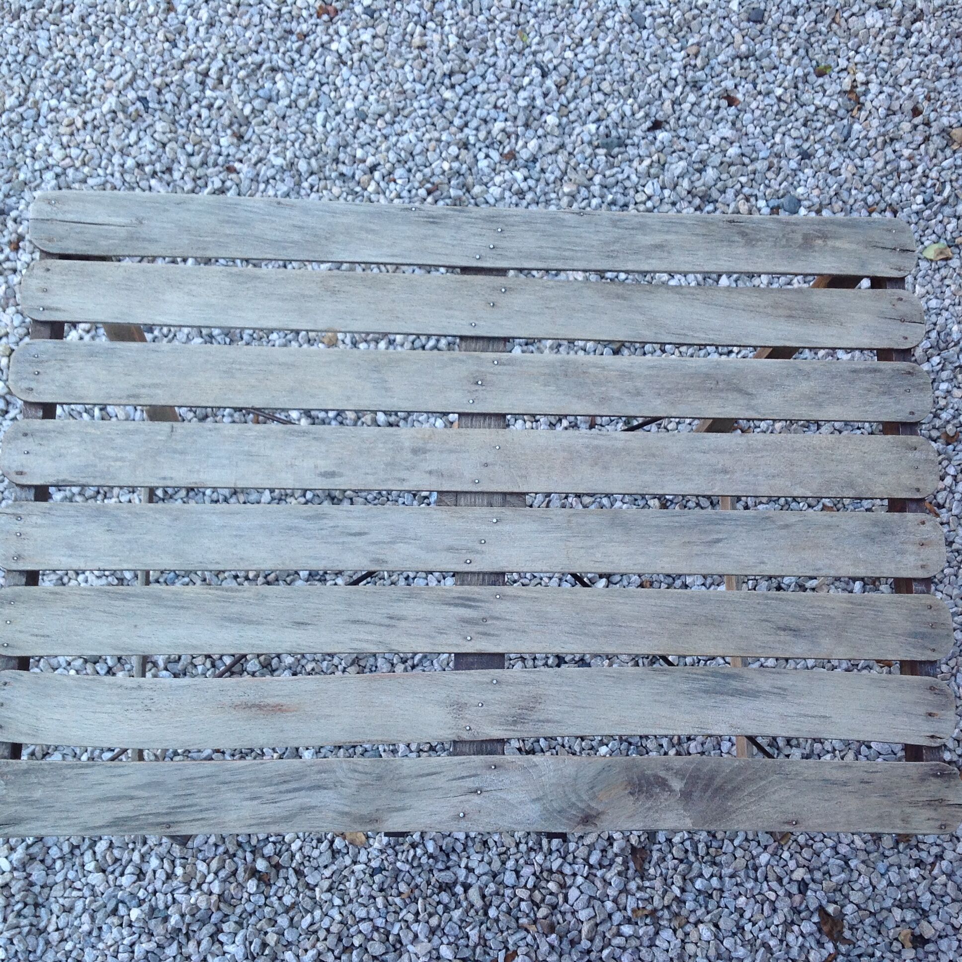 Wooden folding table