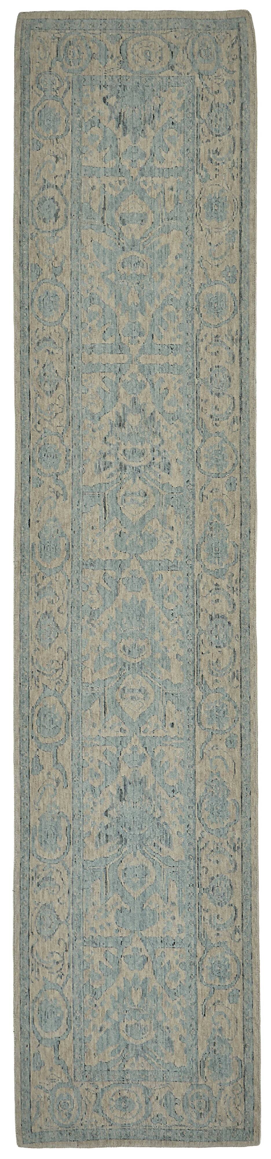 Turkish Handcrafted Loom Oushak Rug 75 cm x 350 cm