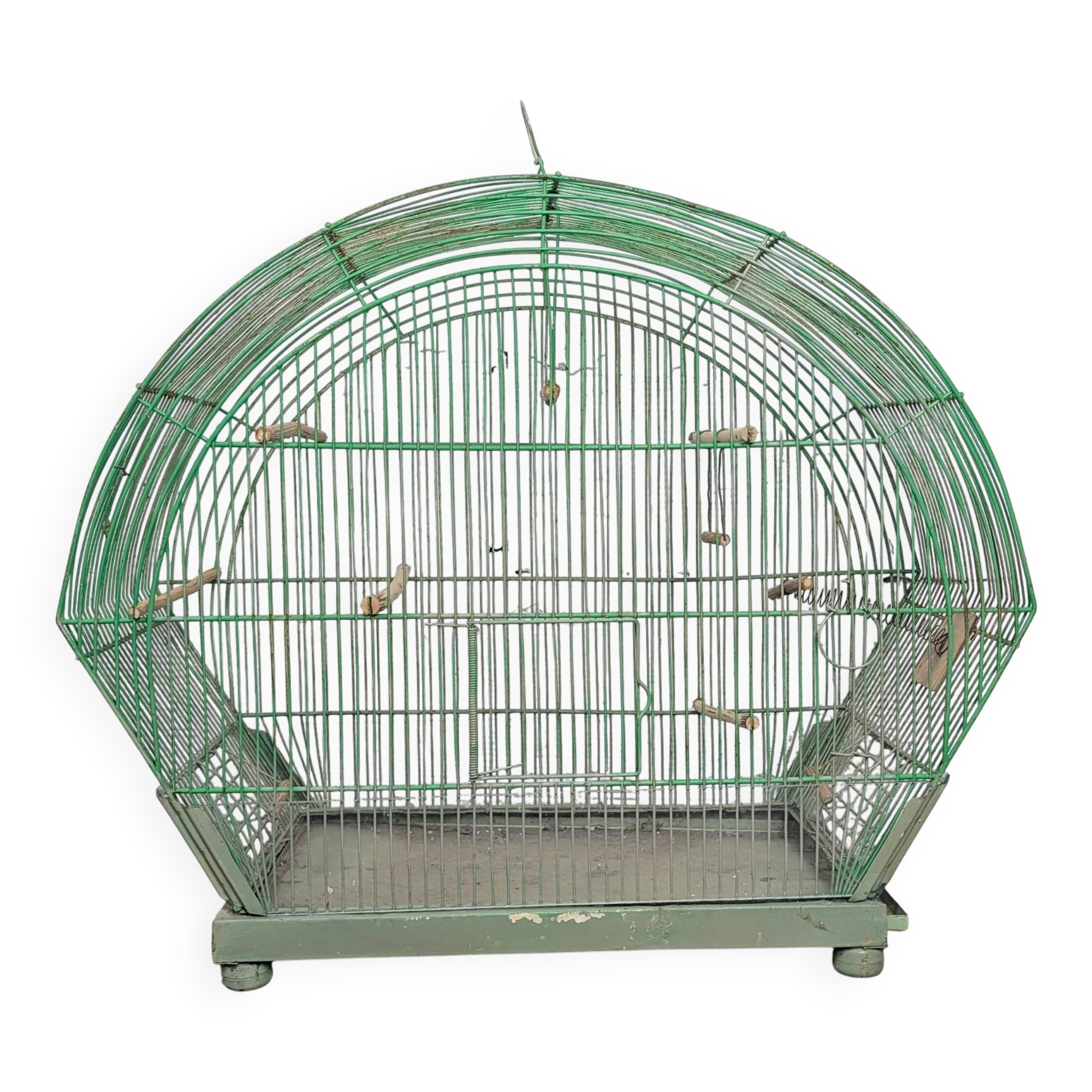Old Green Birdcage