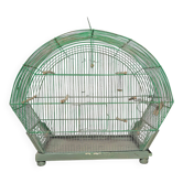 Ancienne Cage à Oiseau Verte