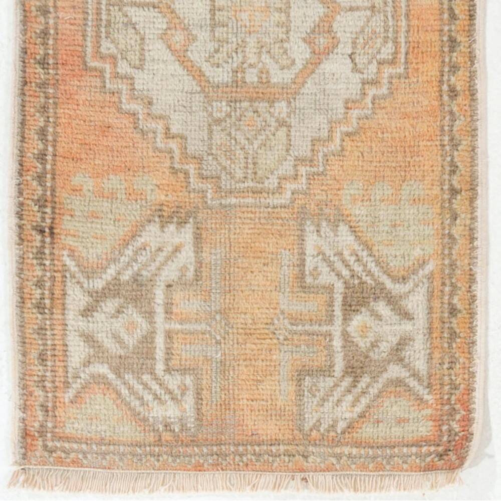 Vintage Accent Rug. Wool Turkish Seat Cover. Rustic Kitchen Rug. Handmade Door Mat. Bath Mat