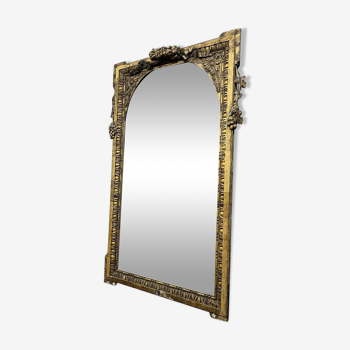 Miroir époque XIXeme en bois doré vers 1850