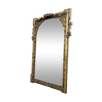 Miroir époque XIXeme en bois doré vers 1850