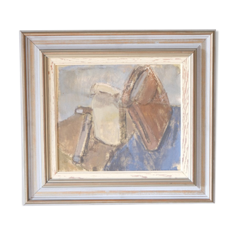 Ulla Borgström, Swedish Modern Painting, 1960s, Oil on Canvas, Framed