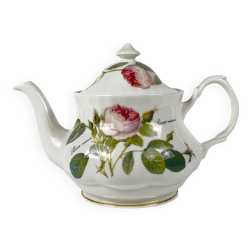 Théière Redouté roses, Roy Kirkham, Angleterre, 1996