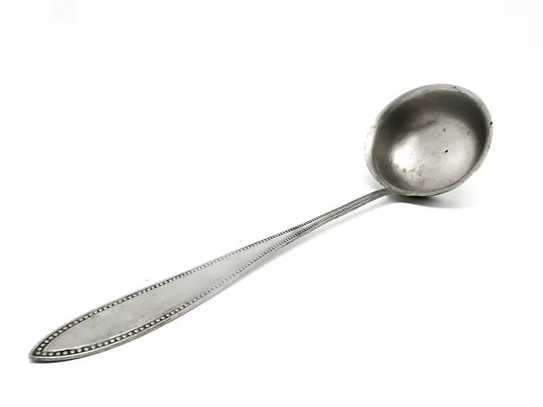 Classic soup ladle, silver-plated brass, Germany, early 20th century