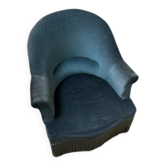 Velvet tub chair