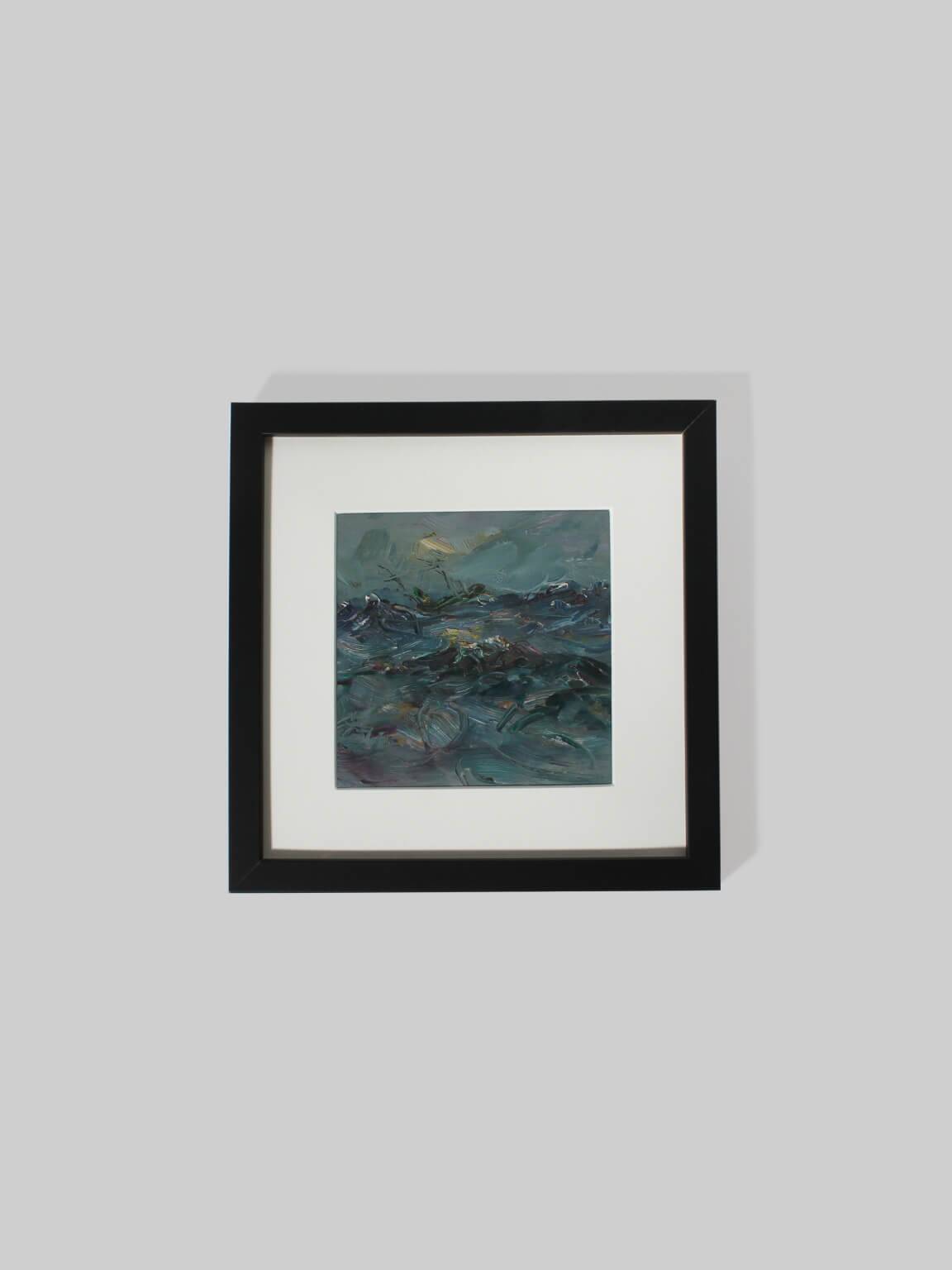 Oil Painting "The Dark Sea", 1960s, Latvia