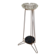 Crystal ashtray on brass tripod stand