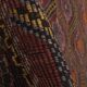 Vintage Turkish kilim handwoven 194x245 cm