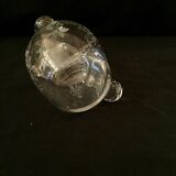 Engraved patterned glass carafe, late 19th century