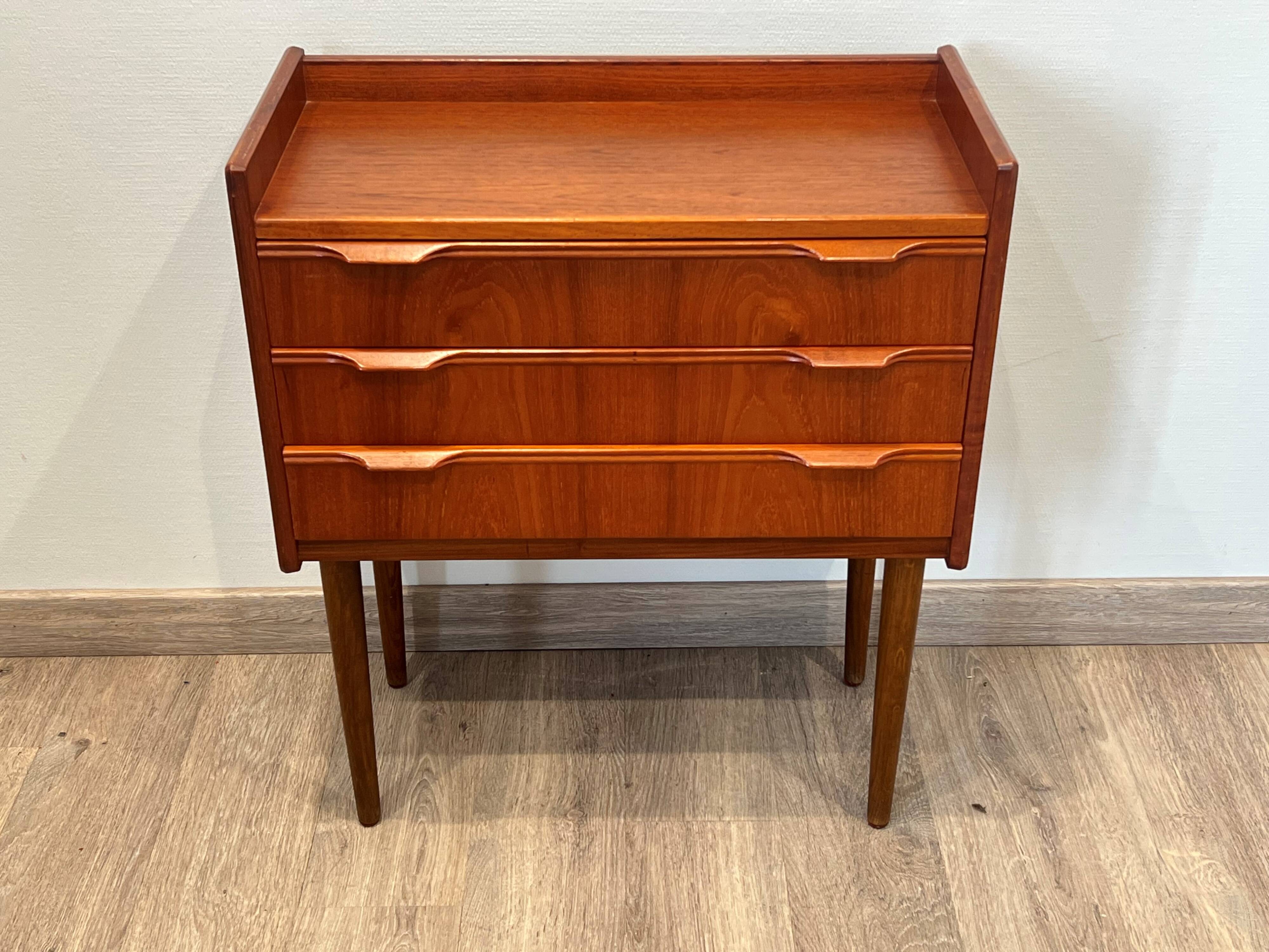 Scandinavian teak commode from the 1960s, Denmark.