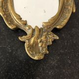 Brass hand mirror