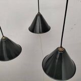 Enameled sheet metal pendant lights