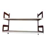 Modular metal wall shelf, vintage 80s