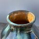 Signed ceramic flamed vase